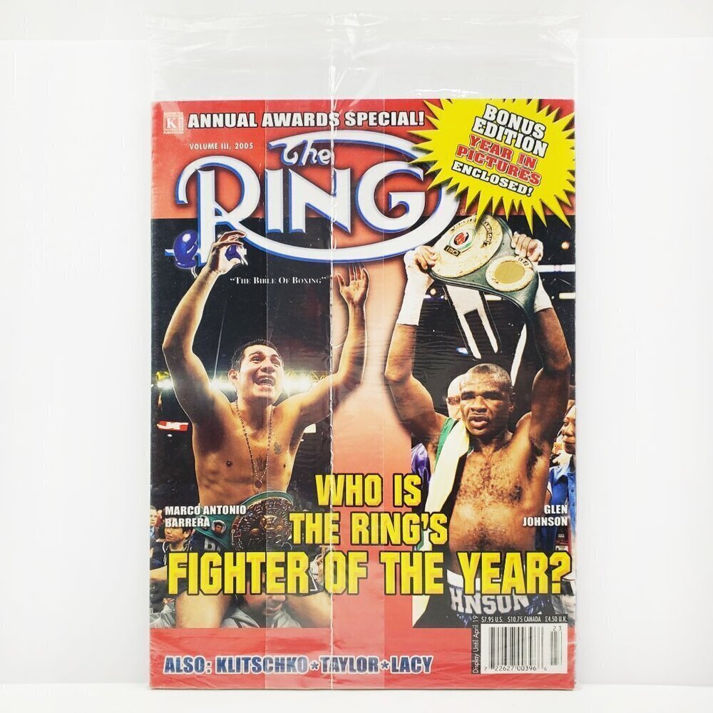 Ring Magazine Boxing Annual Awards Special VTG 2005 Glen Johnson Barrera Sealed